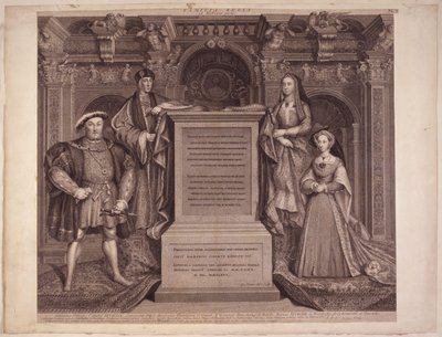 King Henry VIII; King Henry VII; Elizabeth of York; Jane Seymour by George Vertue